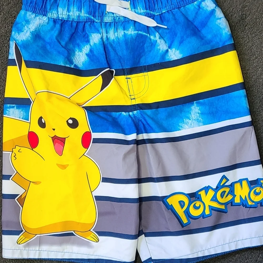 Pokémon swim trunks swim shorts‎ M BOYS BEACH POOL OCEAN